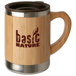 Basic Nature - Tasse En Acier Inoxydable Avec Bambou - Tasse 7 Basic Nature - Tasse En Acier Inoxydable Avec Bambou - Tasse -Extérieur Camping Magasin basic nature tasse en acier inoxydable avec bambou tasse 1