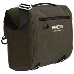 Brooks England - Scape Handlebar Compact Bag - Sacoche De Guidon -Extérieur Camping Magasin brooks england scape handlebar compact bag sacoche de guidon 1