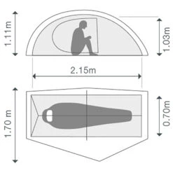 Exped - Mira I HL - Tente 1 Place -Extérieur Camping Magasin exped mira i hl tente 1 place detail 4