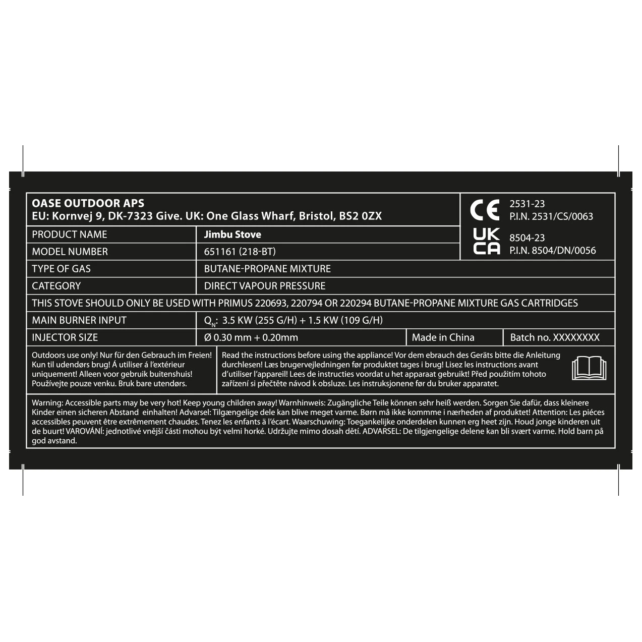 Outwell - Jimbu Stove - Réchaud à Gaz 4 Outwell - Jimbu Stove - Réchaud à Gaz – Image 4