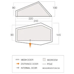 Vango - F10 Hydrogen Air - Tente 1 Place 6 Vango - F10 Hydrogen Air - Tente 1 Place -Extérieur Camping Magasin vango f10 hydrogen air tente 1 place detail 3