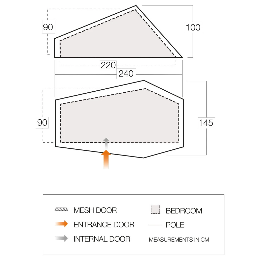 Vango - F10 Hydrogen Air - Tente 1 Place 3 Vango - F10 Hydrogen Air - Tente 1 Place – Image 3